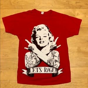 Marilyn Monroe “Let’s Rage” Tee, Size XS (men)